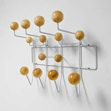 Ergo Furnishings Mid-Century Pop Wood Ball Coat Rack