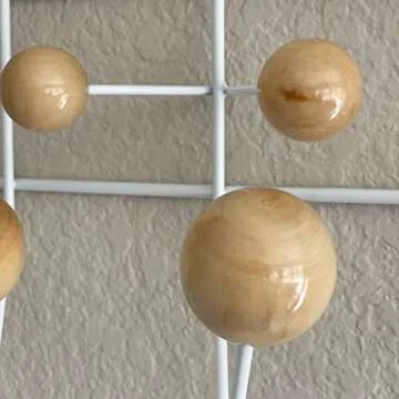 Ergo Furnishings Mid-Century Pop Wood Ball Coat Rack