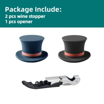 Decorative Wine Stoppers Set - Keep Fizz & Freshness!