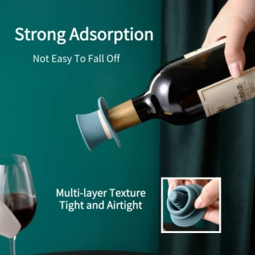 Decorative Wine Stoppers Set - Keep Fizz & Freshness!
