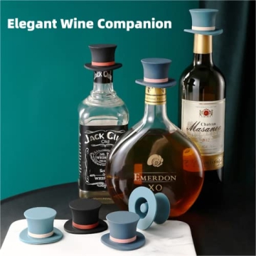 Decorative Wine Stoppers Set - Keep Fizz & Freshness!