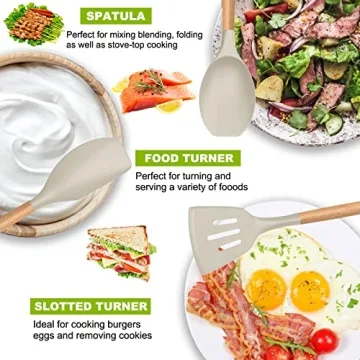 Umite Chef 36pcs Silicone Kitchen Utensils Set for Cooking