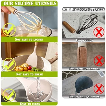 Umite Chef 36pcs Silicone Kitchen Utensils Set for Cooking