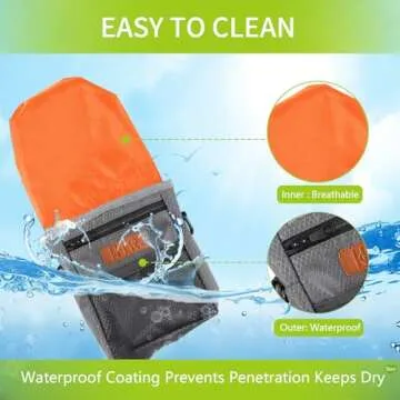 KHPR Dog Treat Training Pouch Easily Carries Pet Toys Kibble,Treats Built-in Poop Bag Dispenser 3 Ways to Wear Comes with a Foldable Silicone Bowl(Dark Grey)