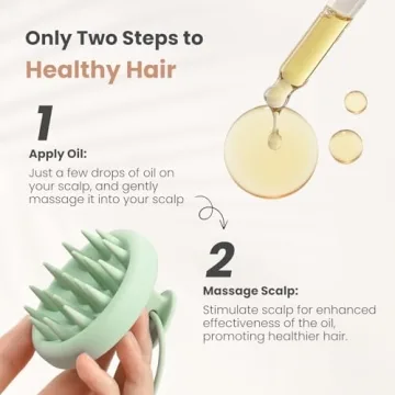 AIMIKE Silicone Scalp Massager Brush for Hair Growth