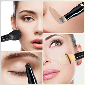 Velony Vacay Travel 4-in-1 Makeup Brush Set