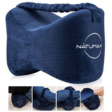 NATUMAX Knee Pillow for Side Sleepers - Sciatica Relief, Memory Foam Comfort