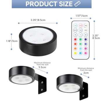 Wireless Remote Battery Operated Picture Light Set