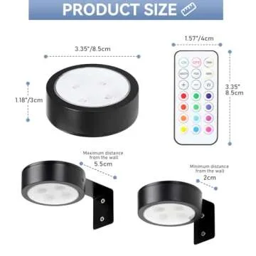 Wireless Remote Battery Operated Picture Light Set