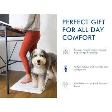 Klay Home Kitchen mats for Floor Anti Fatigue, 3/4" Thick 100% PU Memory Foam Kitchen mat, Padded Kitchen mat, Cushion Kitchen Sink Rug - Waterproof - Non-Slip - Well-Made (Small 20" x 32", Boho)