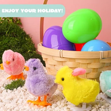 JOYIN Easter Eggs with Wind-Up Toys for Kids Fun