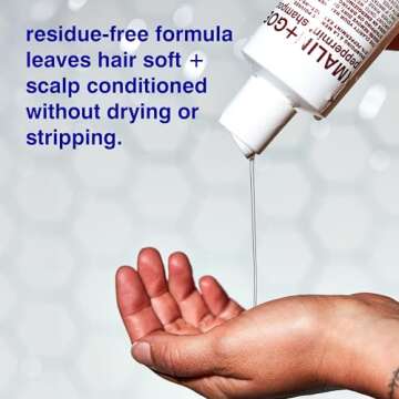 Malin + Goetz Peppermint Shampoo, 8 Fl. Oz. - Men & Women Clarifying Shampoo, Natural Hair Shampoo to Cleanse & Hydrate, Scalp Shampoo Treatment for All Hair Types, Vegan & Cruelty-Free