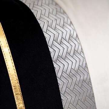 Yangest Black Patchwork Velvet Throw Pillow Cover with Gold Striped Leather Cushion Case Modern Luxury Pillowcase for Sofa Couch Bedroom Living Room Home Decor,20"x20"