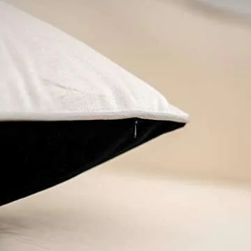 Yangest Black Patchwork Velvet Throw Pillow Cover