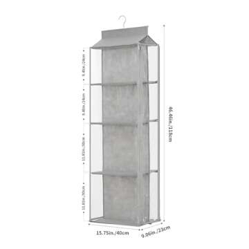 Remittur 8 Grids Hanging Purse Organizer for Closet