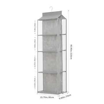 Remittur 8 Grids Hanging Purse Organizer for Closet