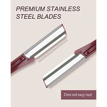 Eyebrow Razor for Women, 20 Pcs Dermaplane Razor for Women Face, Multipurpose Eyebrow & Face Razor, Face Shavers for Women and Men by MoHern (Red)