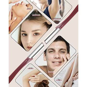 Eyebrow Razor for Women, 20 Pcs Dermaplane Razor for Women Face, Multipurpose Eyebrow & Face Razor, Face Shavers for Women and Men by MoHern (Red)