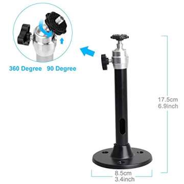 YiePhiot Mini Projector Mount for Easy Adjustability & Installation