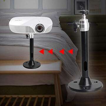 YiePhiot Mini Projector Mount for Easy Adjustability & Installation