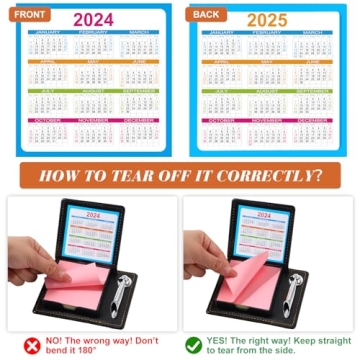 Tenceur Appreciation Sticky Note Holder, Appreciation Gifts Bulk for Employees Coworkers Teacher,Thank You Gifts Sticky Notes Pen Holder with PU Leather Box for Office Team Nurse Gifts(30 Pcs)