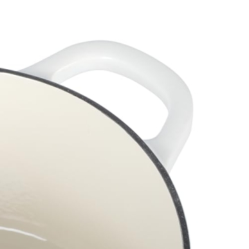 Crock Pot Artisan 5-Quart Dutch Oven in Matte Linen White