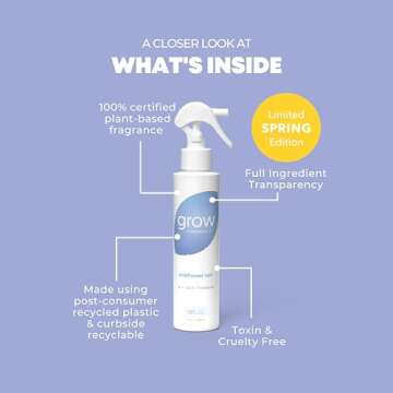 Grow Fragrance Non-Toxic Air Freshener – Travel-Friendly & Plant-Based