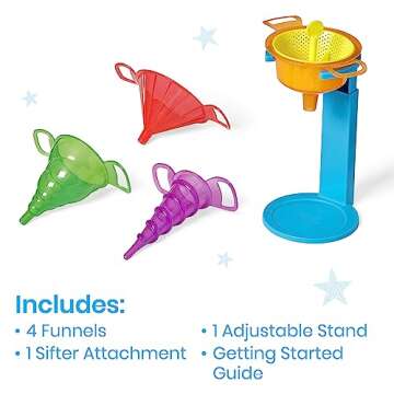 hand2mind Starter Science Funnels, Science Lab Equipment, Sifting Toys, Sand Sifter, Water Table Toy...