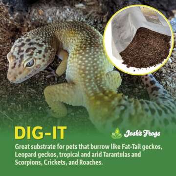 Josh's Frogs Dig-It (10 Quarts)- Substrate for Burrowing Lizards, Invertebrates, Lay Boxes and Humid...