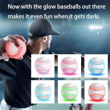 Tebery Light Up Baseball for Kids - Fun Night Play