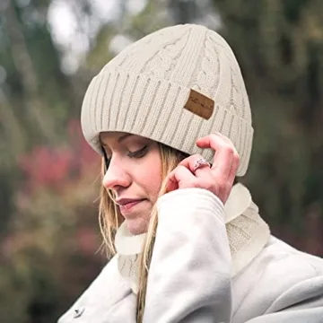 3-Piece Winter Beanie, Scarf & Gloves Set for Women