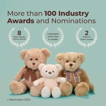 Bearington Collection Caramel Dog Stuffed Animal Puppy - Plush Dog Toys For Kids, Goldendoodle Labradoodle Plushies - 13 Inch