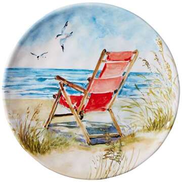 Vibrant Ocean View Dinnerware Set - Durable & Stylish