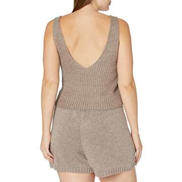 Shop Stylish Sylvie Double V-Neck Cropped Tank Top