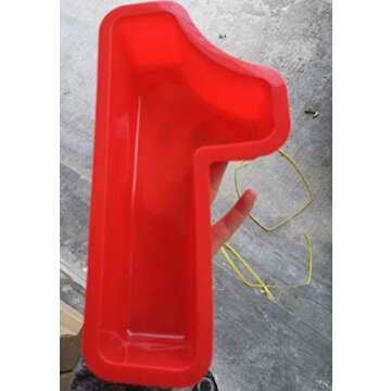 10 Inch 9 pieces Large Size Number Moulds Baking Forms Silicone Number Mold Cake Pan (10 inch)
