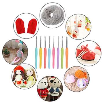 ATPWONZ 53 Crochet Hooks - Comfort Grip Knitting Set