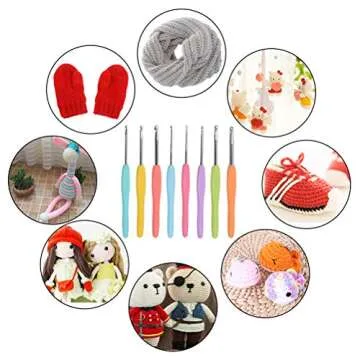 ATPWONZ 53 Crochet Hooks - Comfort Grip Knitting Set