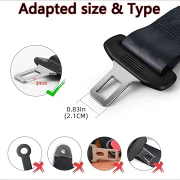ORIBLYNT 2PCS Universal Car Shoulder & Neck Extender Pad - Comfortable Nylon Strap Cover