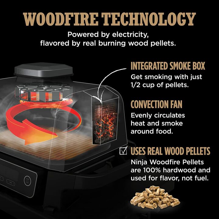 Ninja 7-in-1 Woodfire Grill & Smoker for Perfect BBQ