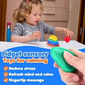 Sensory Fidget Toys Stones for Kids Calm Anxiety Relief