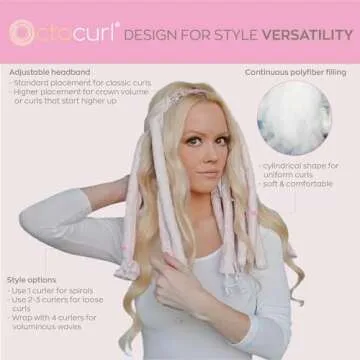 Octocurl Heatless Curls Headband for Medium Length Hair