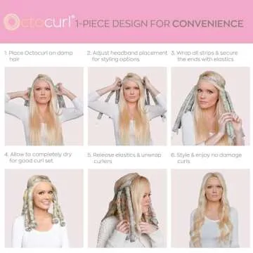 Octocurl Heatless Curls Headband for Medium Length Hair