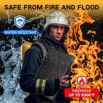 Winsing Fireproof Accordion File Organizer with 26 Pockets