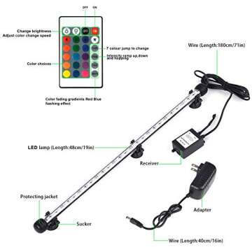 LED Aquarium Light with Remote Control for Optimal Fish Care