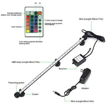 LED Aquarium Light with Remote Control for Optimal Fish Care