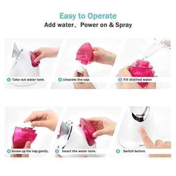 EZBASICS Facial Steamer for Home Spa Experience