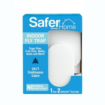 Safer Home SH502 Indoor Plug-In Fly Trap for Flies, Fruit Flies, Moths, Gnats, and Other Flying Inse...