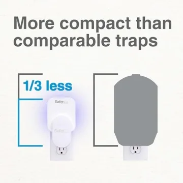Safer Home SH502 Indoor Plug-In Fly Trap for Flies, Fruit Flies, Moths, Gnats, and Other Flying Insects – 400 Sq Ft of Protection