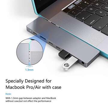 GIKERSY 8-in-1 USB C Hub for MacBook Pro - Connect Effortlessly