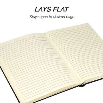 Samsill Large Hardcover Notebook with 240 Lined Pages